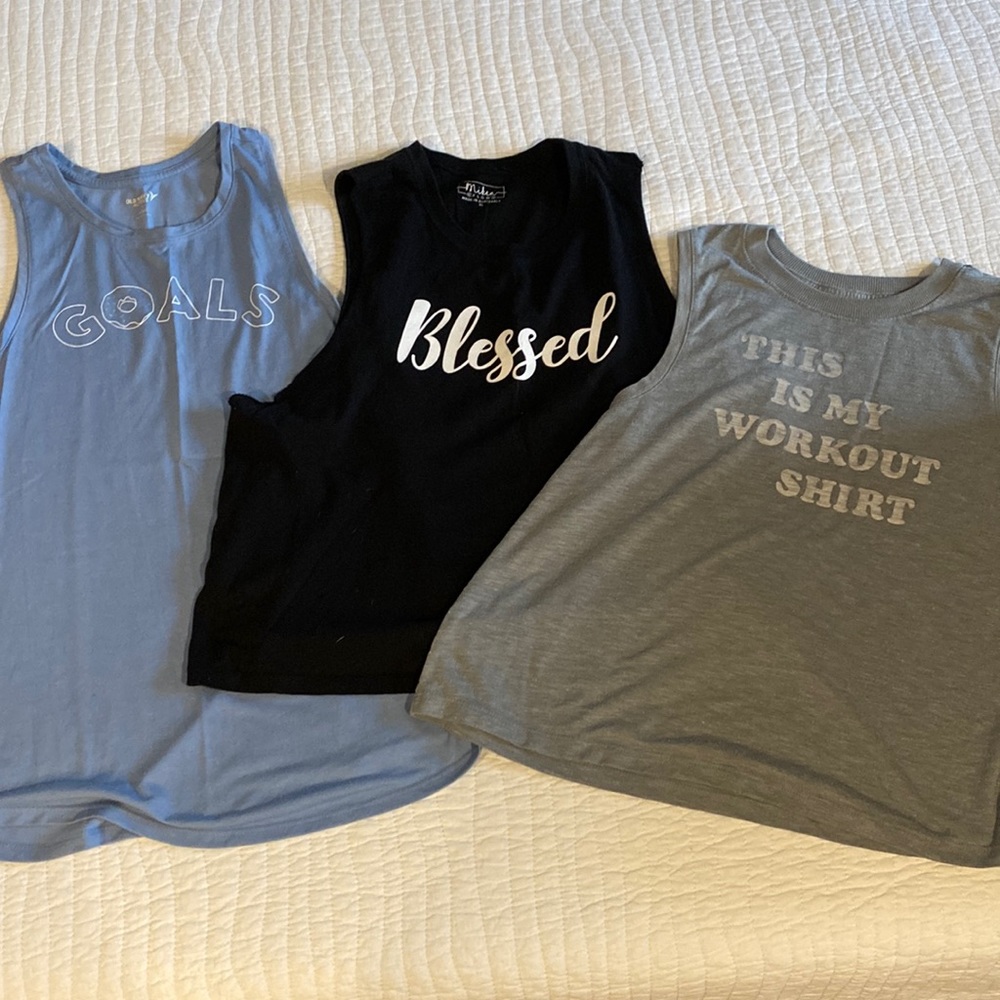 Muscle tank workout tops